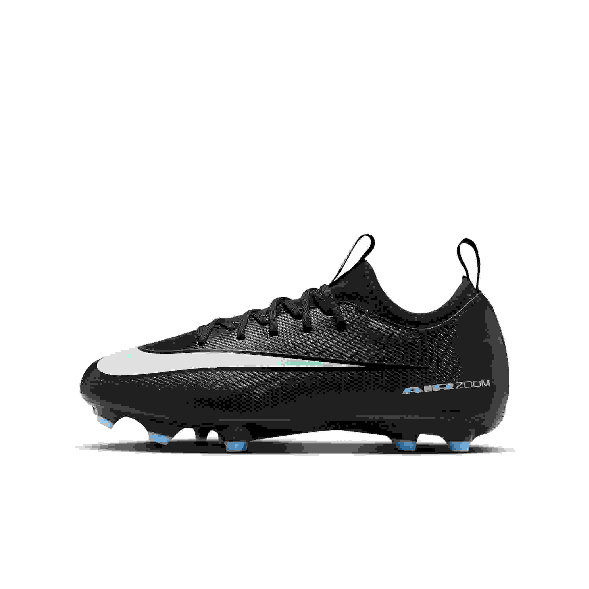 Nike Jr. Mercurial Vapor 16 Academy FG Grade School Kids' "Black/Ice Blue" Soccer Cleat